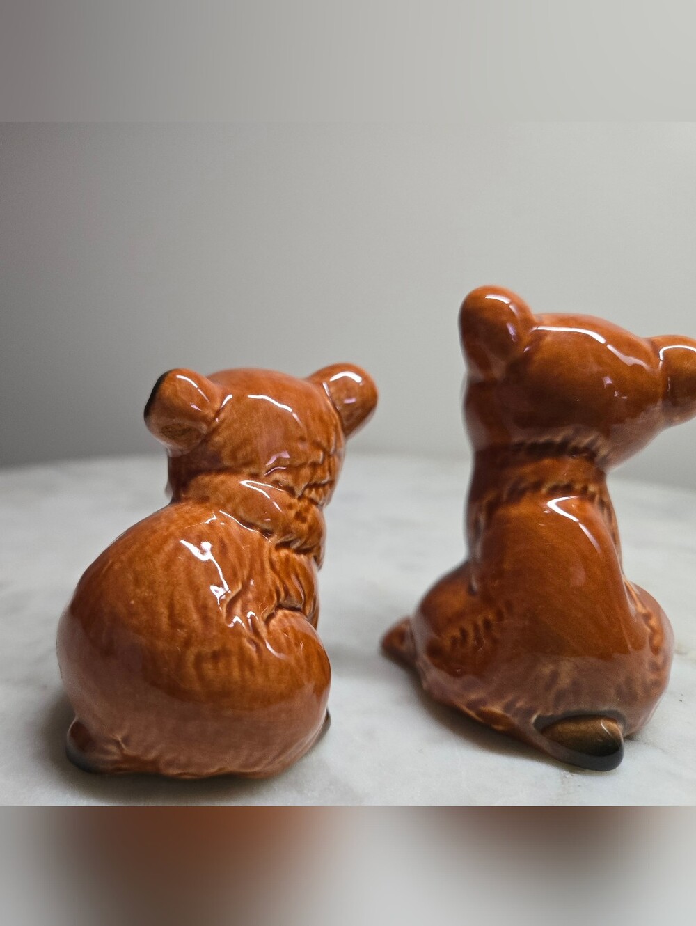 Goebel Glossy Brown Bear Figurine Pair - Picture 2 of 5